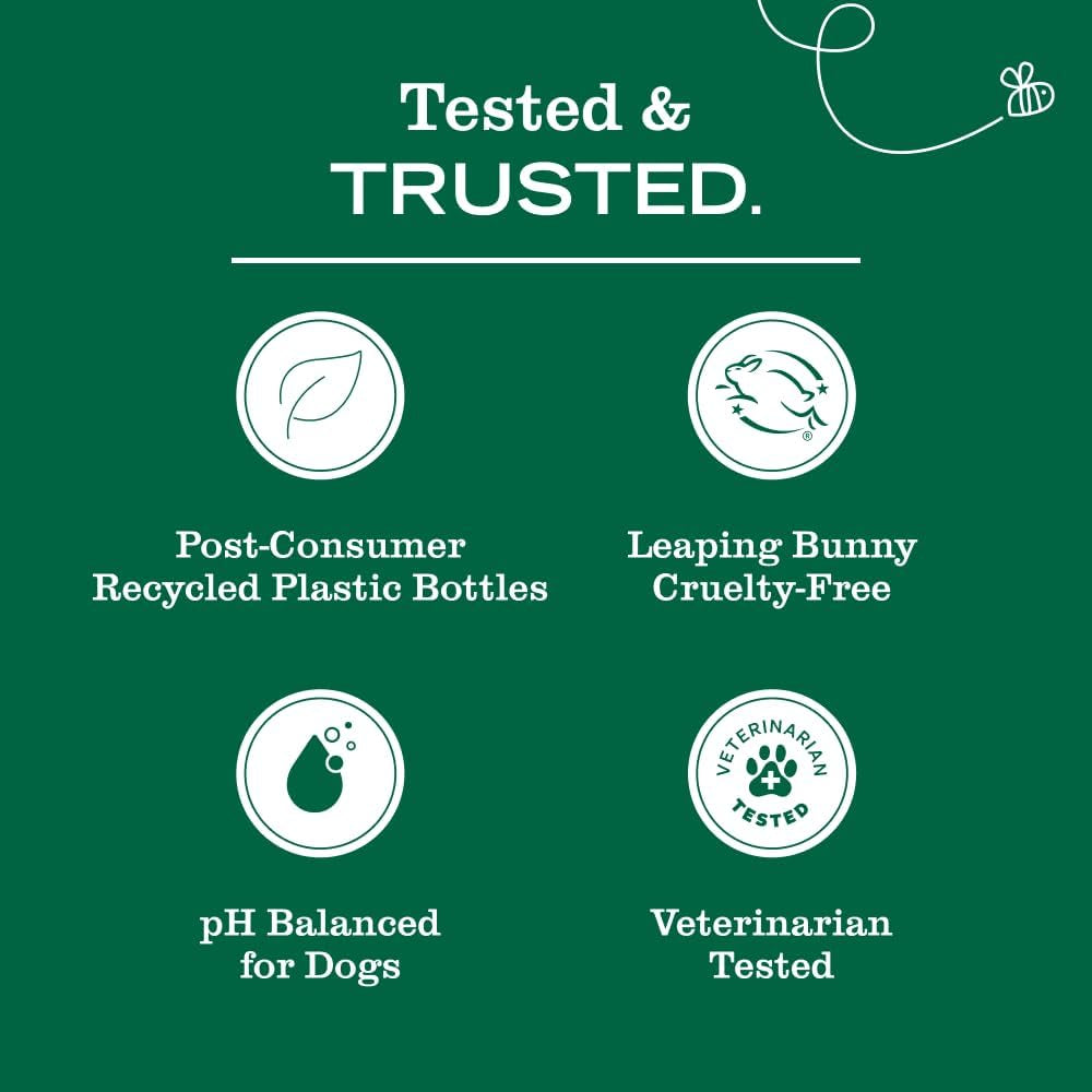 MRS. MEYER'S Clean Day 3 in 1 Dog Shampoo, White Peach Scent, 14Oz