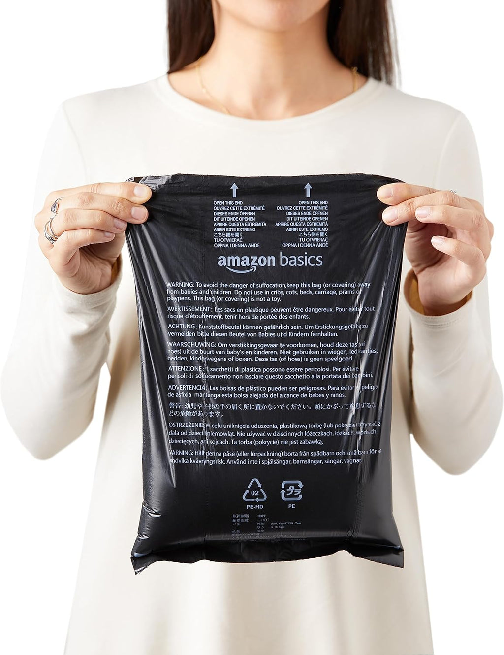 Dog Poop Leak Proof Bags with Dispenser and Leash Clip, Unscented, 13" X 9", 900 Count (60 Rolls)