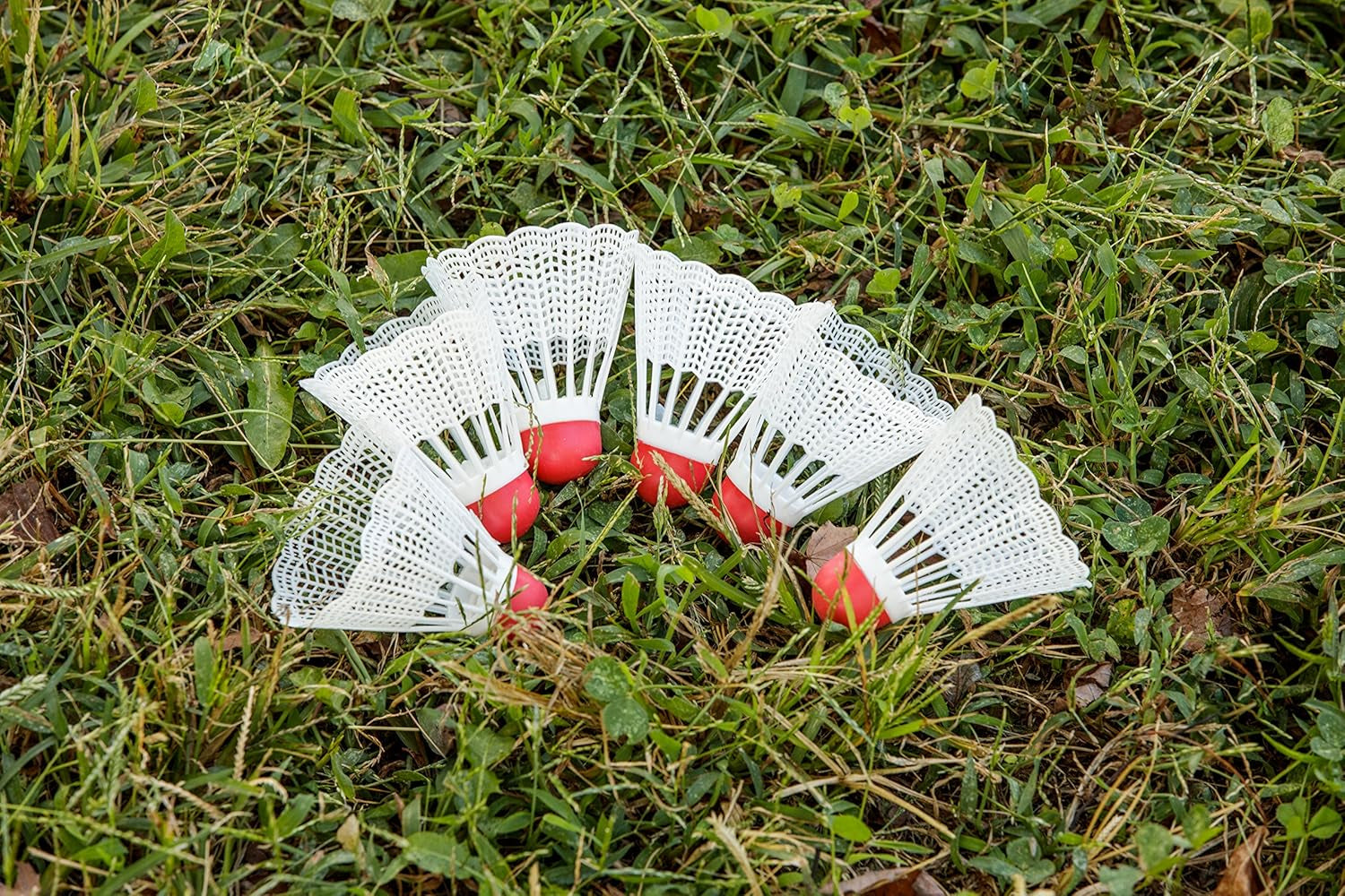 Badminton Birdies 6 Pack – Durable, Wind-Resistant Nylon Badminton Shuttlecocks for Baseball & Softball Batting Practice, Training, and Indoor or Outdoor Play