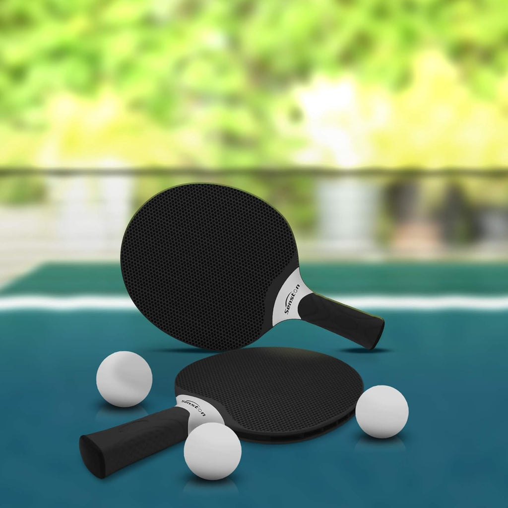 Table Tennis Rackets Set, Professional Table Tennis Racket with 3 Balls, Composite Rubber Ping Pong Paddle Set