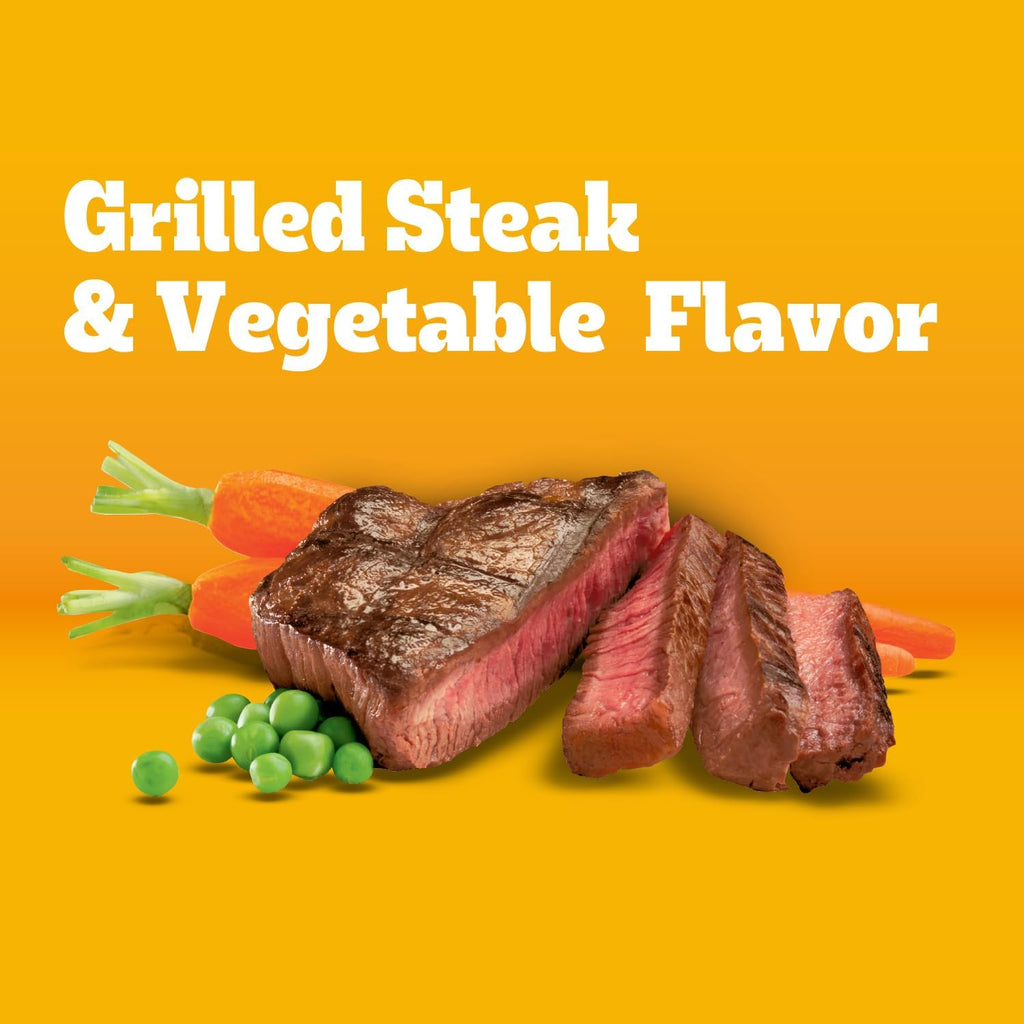 Pedigree Adult Dry Dog Food, Complete Nutrition, Grilled Steak & Vegetable Flavor, 18 Lb. Bag