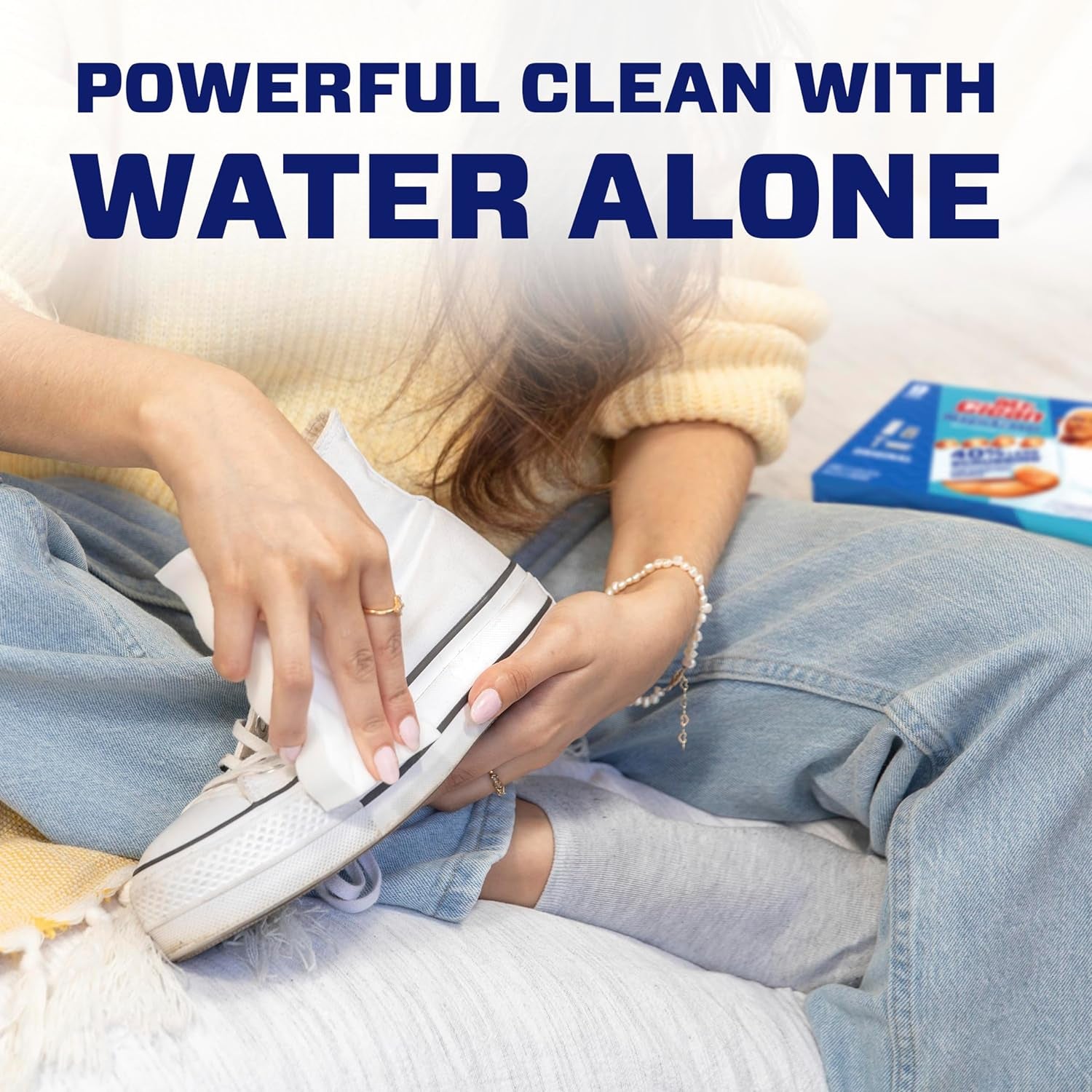 Magic Eraser Original Cleaning Pads, Multi Purpose Cleaner, Bathroom Cleaning Supplies, All Purpose Cleaner, White, 6 Count