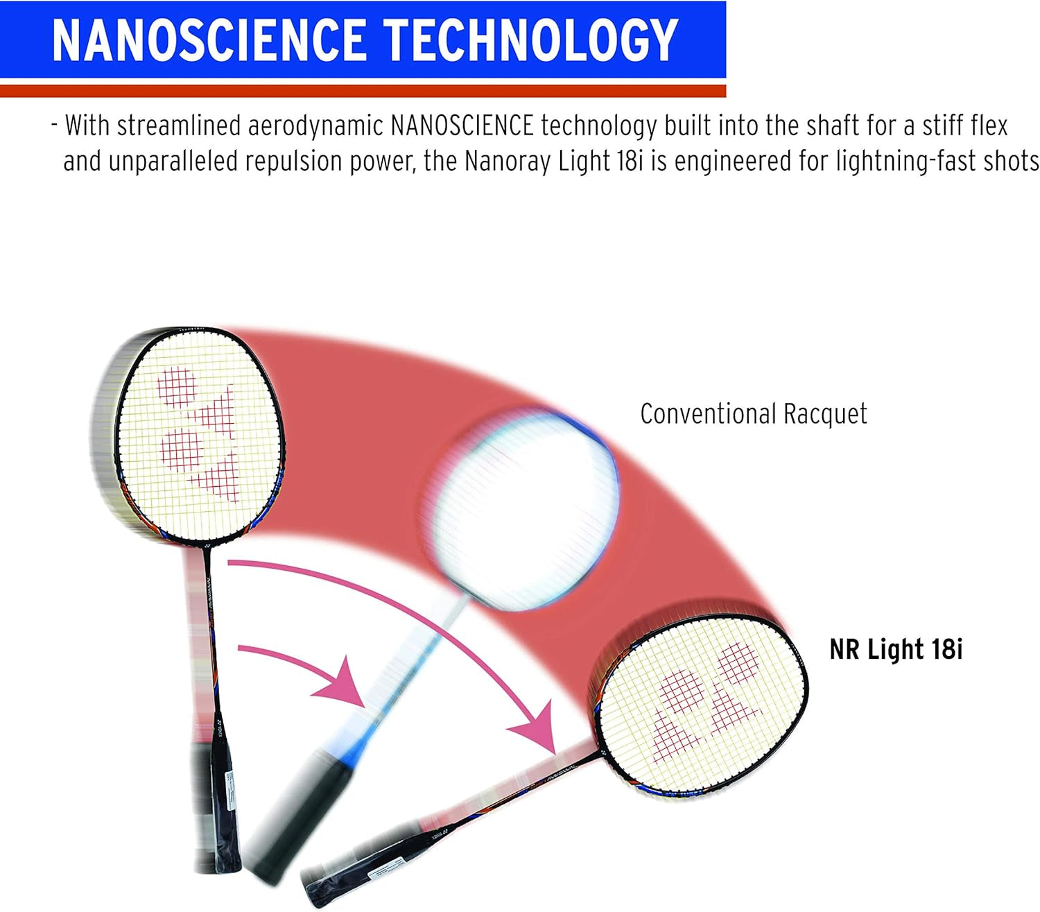 Nanoray 10F Hi-Flex Pre-Strung Badminton Racquet