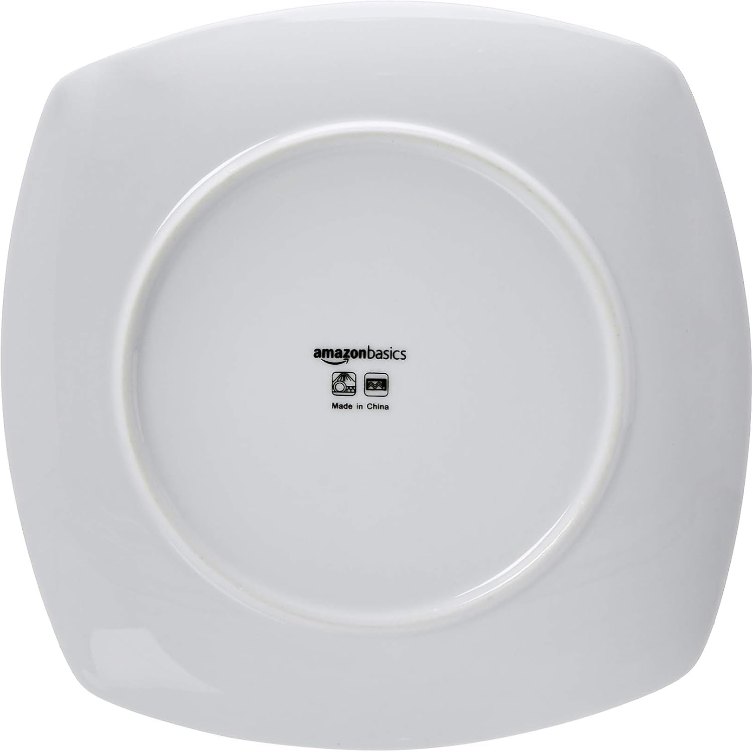 Square Dinnerware Set for 6, Plates and Bowls for Kitchen, 18-Piece, Dishwasher and Microwave Safe, Modern Beams