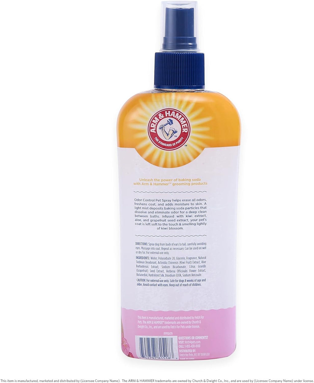for Pets Super Deodorizing Dog Spray with Baking Soda for Odor Control, Freshens Coat between Baths, Ph Balanced Formula for Dogs, 8 Fl Oz