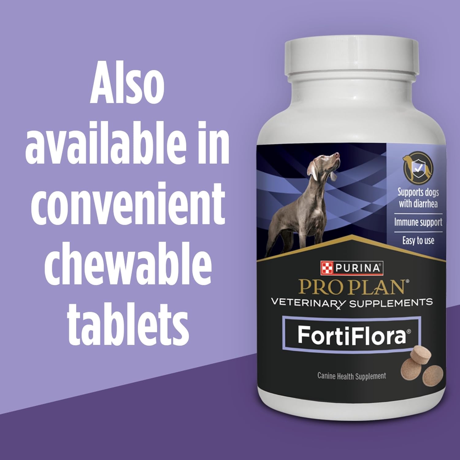 Purina Pro Plan Veterinary Supplements Fortiflora Daily Probiotics for Dogs, Helps Digestive Gut Health and Diarrhea - 30 Ct. Box
