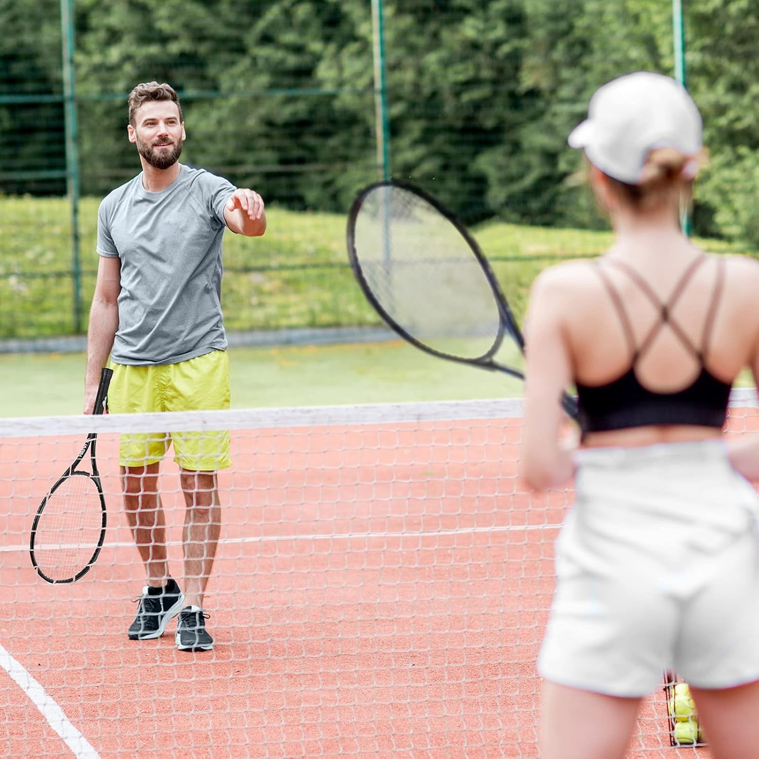 Tennis Rackets 2 Pack for Adults Beginners - 27 Inch Lightweight Aluminum Tennis Racquet Set with 3 Balls & Carry Bag - Vibration Dampening & Large Sweet Spot for Men Women Couples