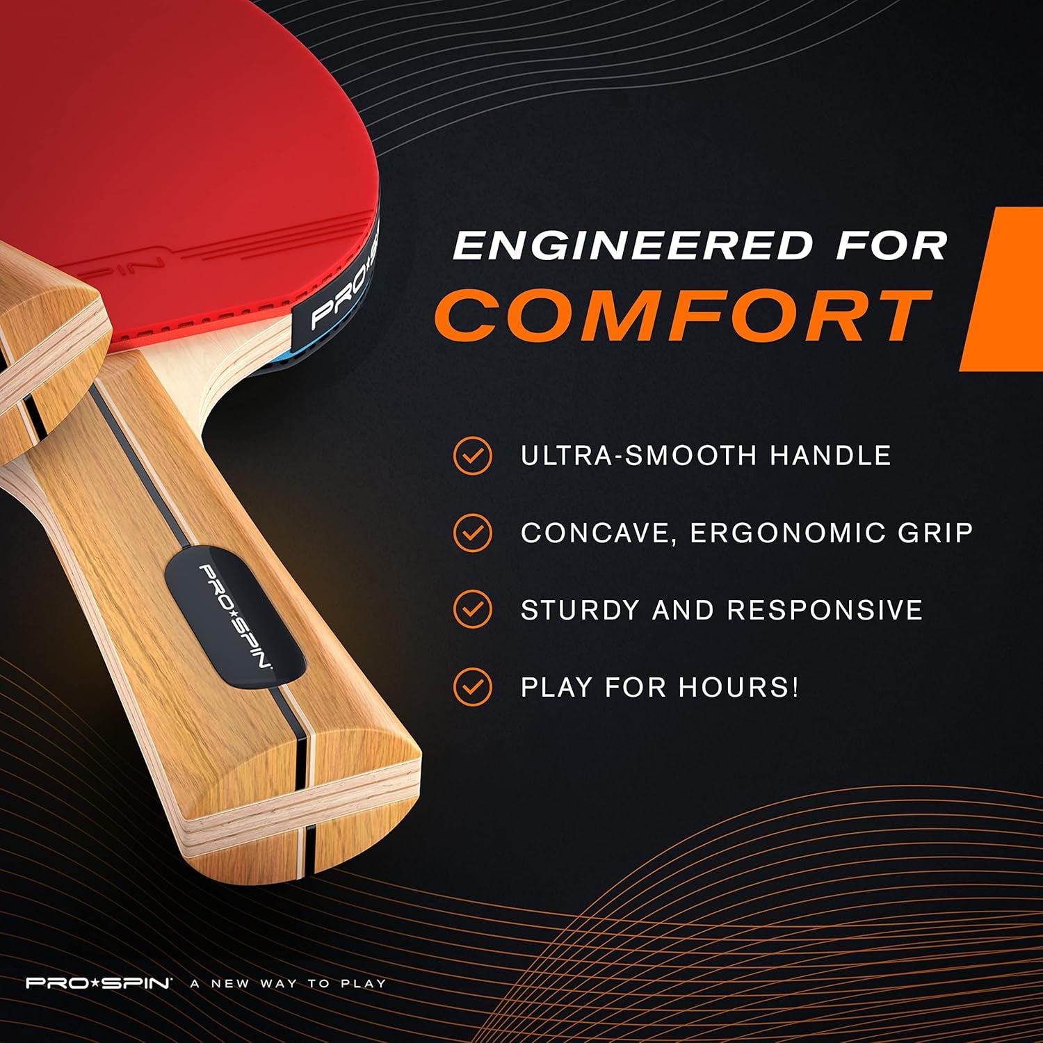 Ping Pong Paddles - High-Performance Set with Premium Table Tennis Rackets, 3-Star Ping Pong Balls, Compact Storage Case | Professional Quality Ping Pong Paddle Set | Indoor & Outdoor Games