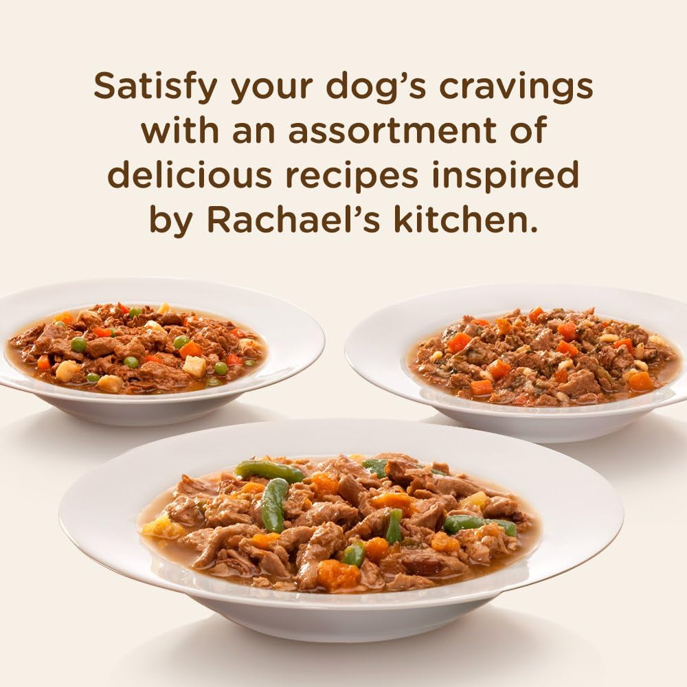 Rachael Ray Premium Natural Wet Dog Food, Savory Favorites Variety Pack, 8 Ounce Tub (Pack of 6)