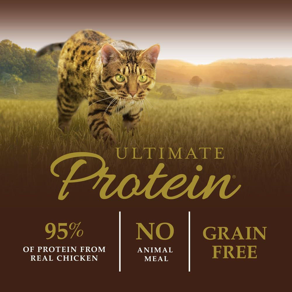 Ultimate Protein, Natural Dry Cat Food, Grain Free Recipe - Cage Free Chicken, 4 Lb. Bag