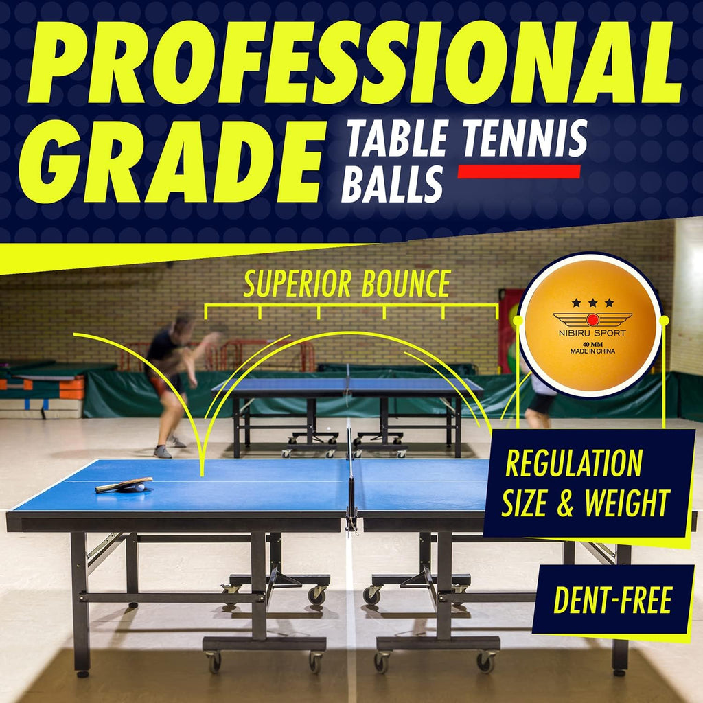 Professional Ping Pong Paddle Sets - 2 Player or 4 Player Table Tennis Paddles, Retractable Net, Pingpong Balls and Carry Bag Storage Case - Table Tennis Equipment & Ping Pong Accessories