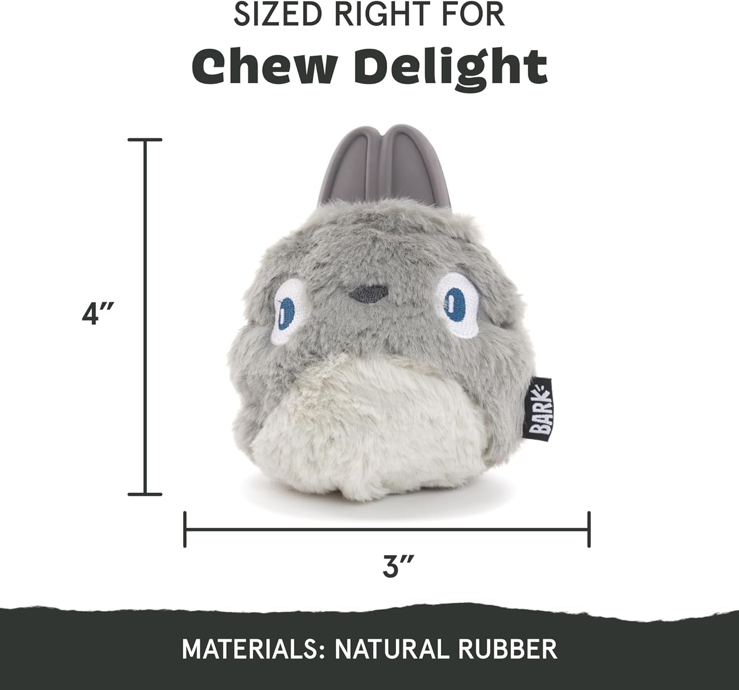 Super Chewer Tough Dog Chew Toys for Aggressive Chewers, Plush 2 Toys in 1 (Hare Raiser - Large)