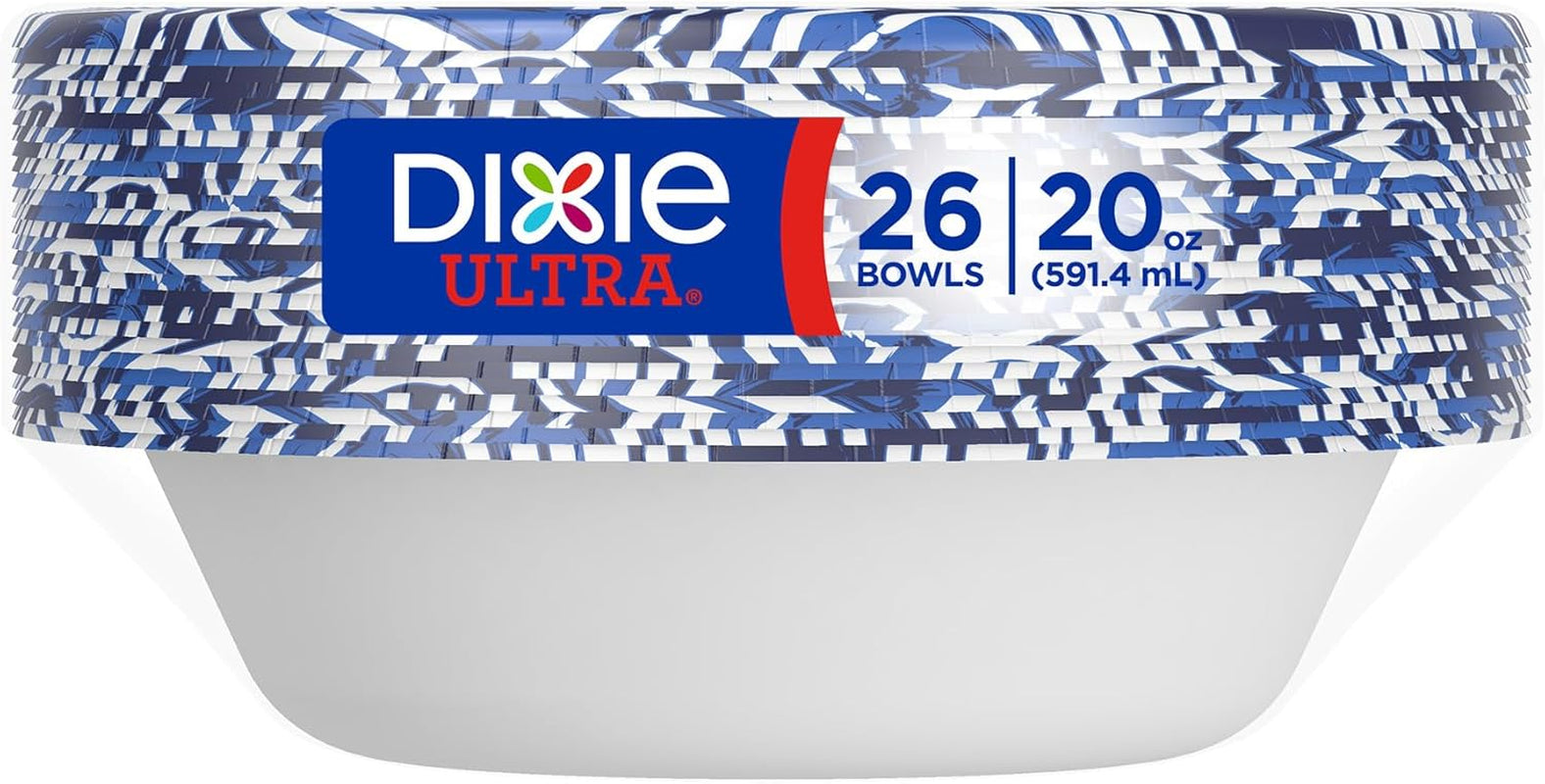 , Large Paper Bowls, 20 Oz, 150 Count (6 Packs of 25 Bowls), Microwave Safe, Compostable, Disposable Bowls Great for Breakfast, Lunch, and Dinner Meals