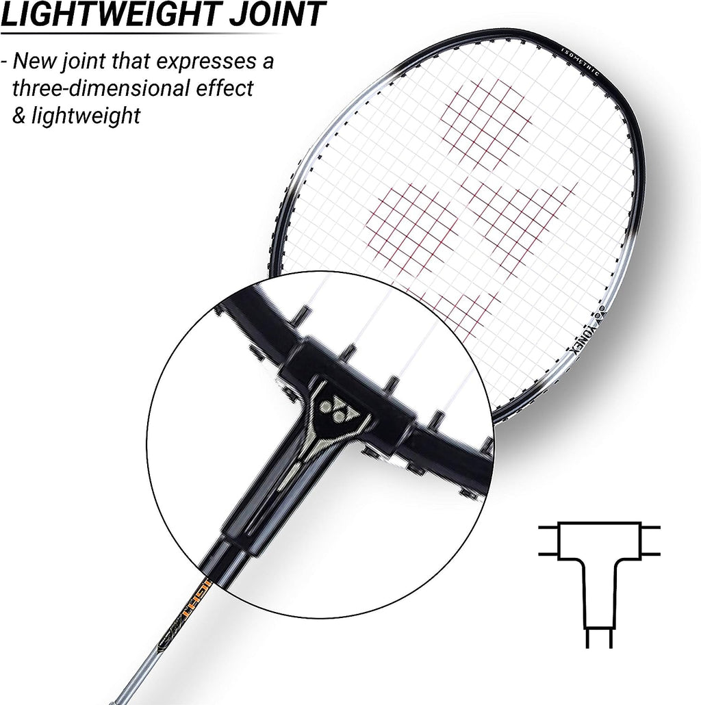 ZR 100 Light Aluminum Blend Badminton Racquet with Full Cover, Set of 2