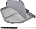 DC97-16742A Dryer Lint Trap Screen Filter Replacement for Samsung Dryer-Replaces AP5306681, DC61-03048A, DC61-02610A, DV45H7000EW/A2, DV40J3000GW/A2, DVE50R5200W/A3 with Flap and Vent Cleaner Brush
