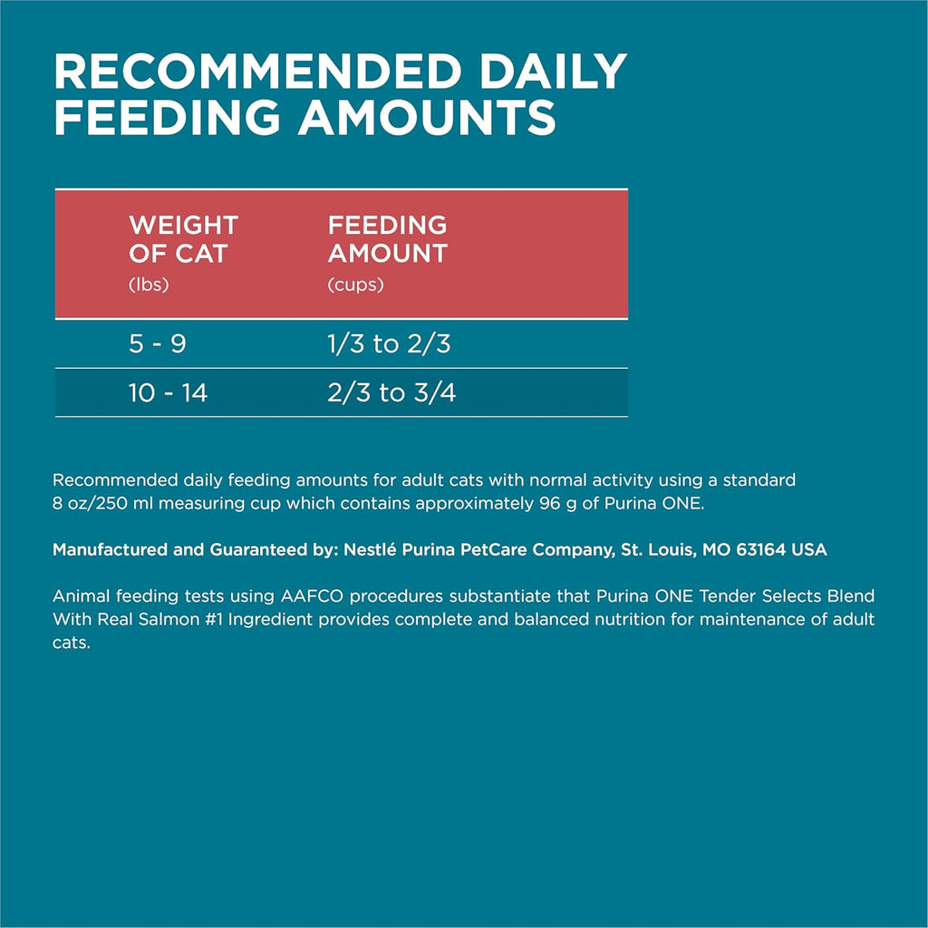 Natural Dry Cat Food, Tender Selects Blend with Real Salmon - 7 Lb. Bag