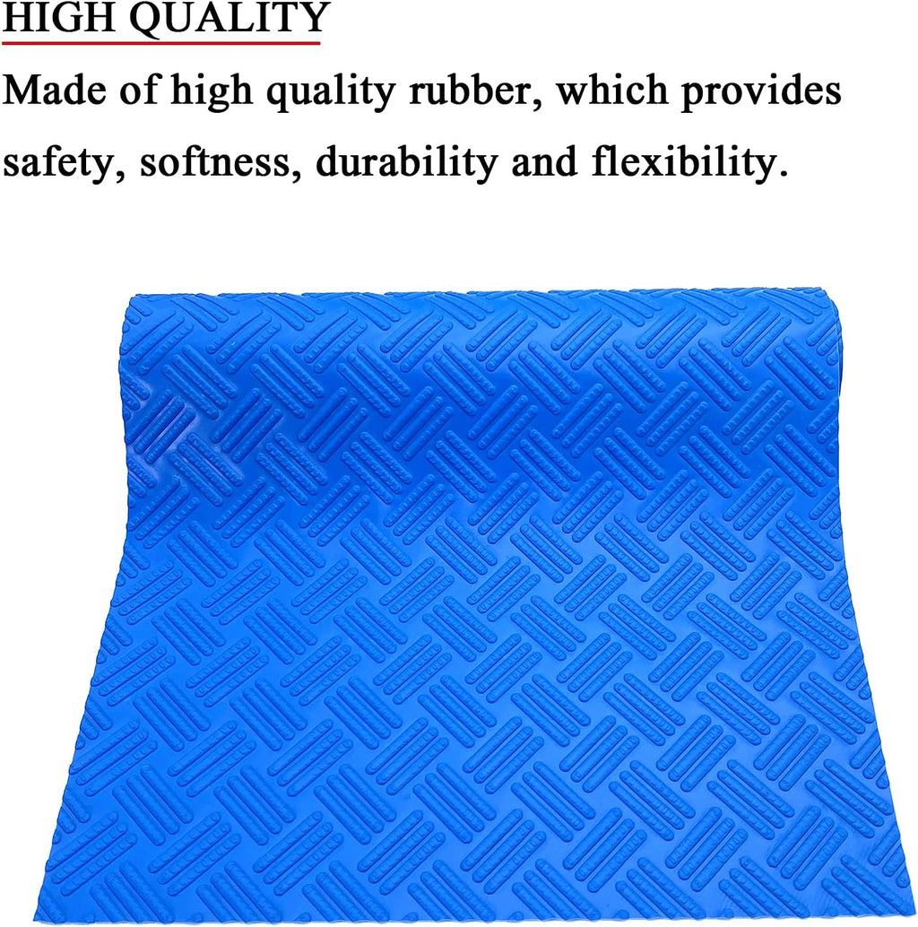 Swimming Pool Ladder Mat - Protective Pool Ladder Pad Step Mat with Non-Slip Texture, Blue Medium Pool Step Mat, 36 Inch X 9 Inch