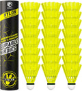 Badminton Birdies - Nylon Bedminton Shuttlecocks for Softball/Baseball Batting Training - Highly Stable & Durable 24 Pack, 12 Pack or 6 Pack Shuttle Balls