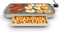 10" X 20" Electric Griddle with Warming Tray, Evergood™ Ceramic Nonstick Coating & Removable Temperature Probe, Dishwasher-Safe Drip Tray & Cool Touch Handles, 1500 Watt, Oatmilk