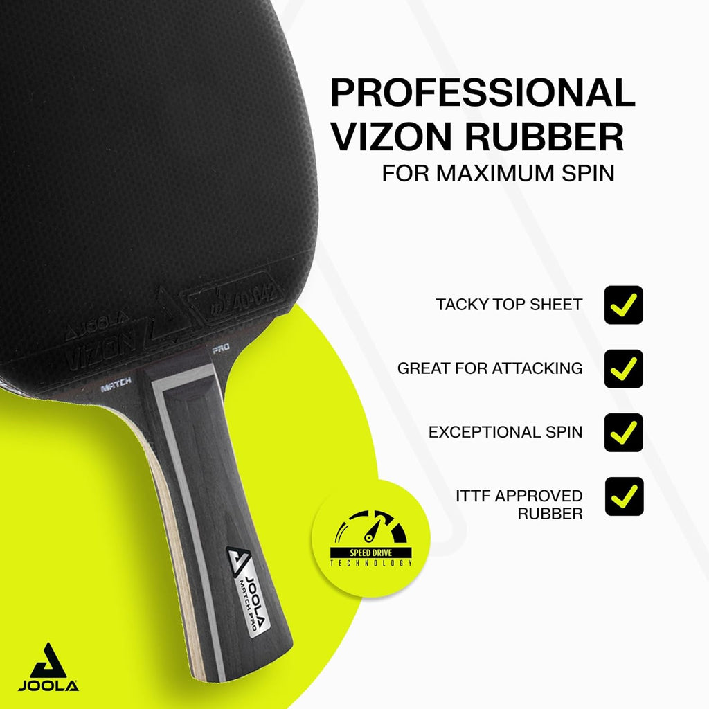 Duo Pro Ping Pong Paddles Set of 2 - Professional Table Tennis Paddles, Three Advanced 3 Star Tournament Ping Pong Balls and Carrying Case - Advanced Table Tennis Rackets