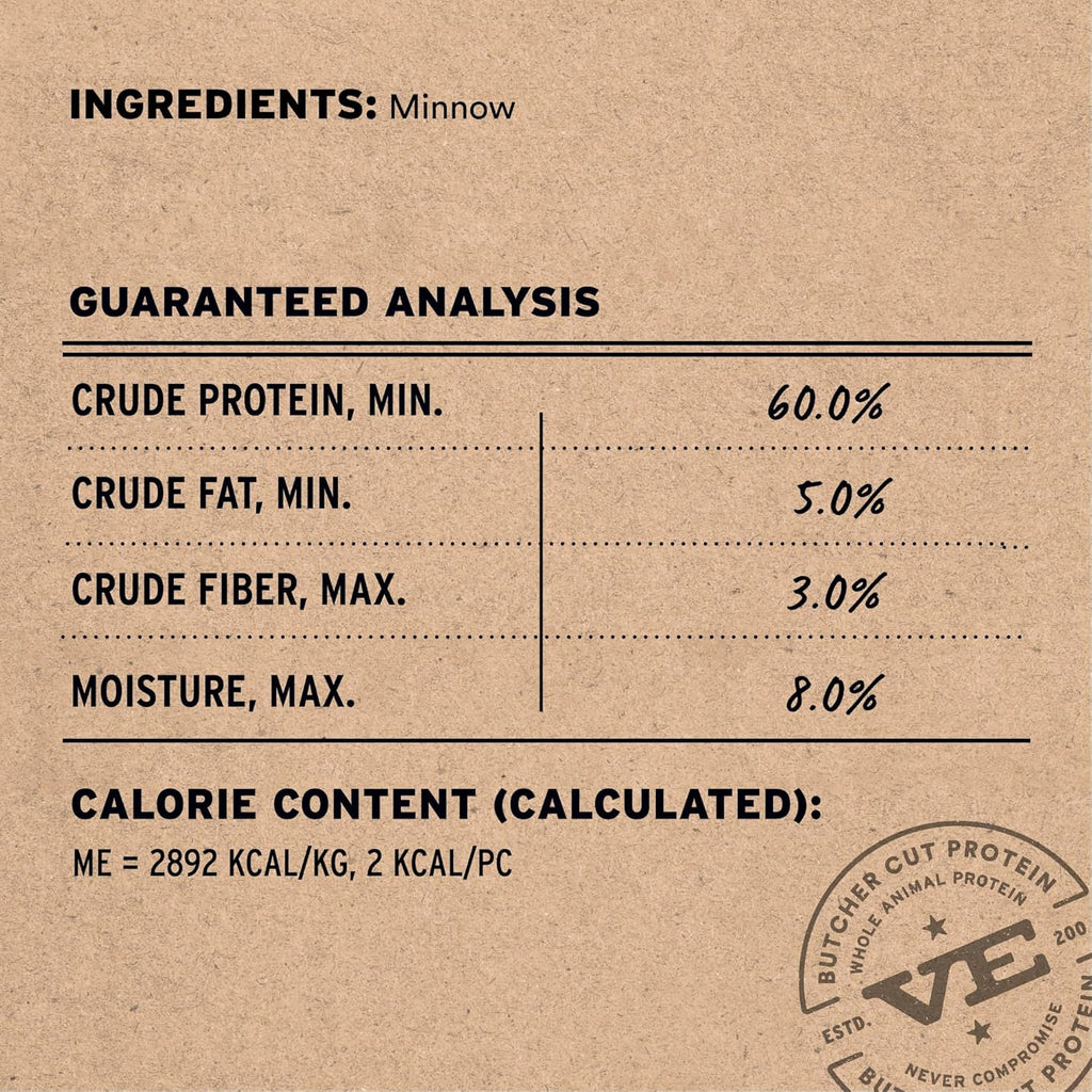 Freeze Dried Minnows Cat Treats | Single Ingredient | Premium Quality | Grain Free, Healthy Treats for Cats, 0.5 Oz Bag
