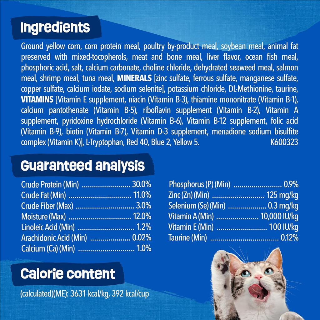 Purina  Dry Cat Food Seafood Sensations with Salmon, Tuna, and Shrimp Flavors - 22 Lb. Bag