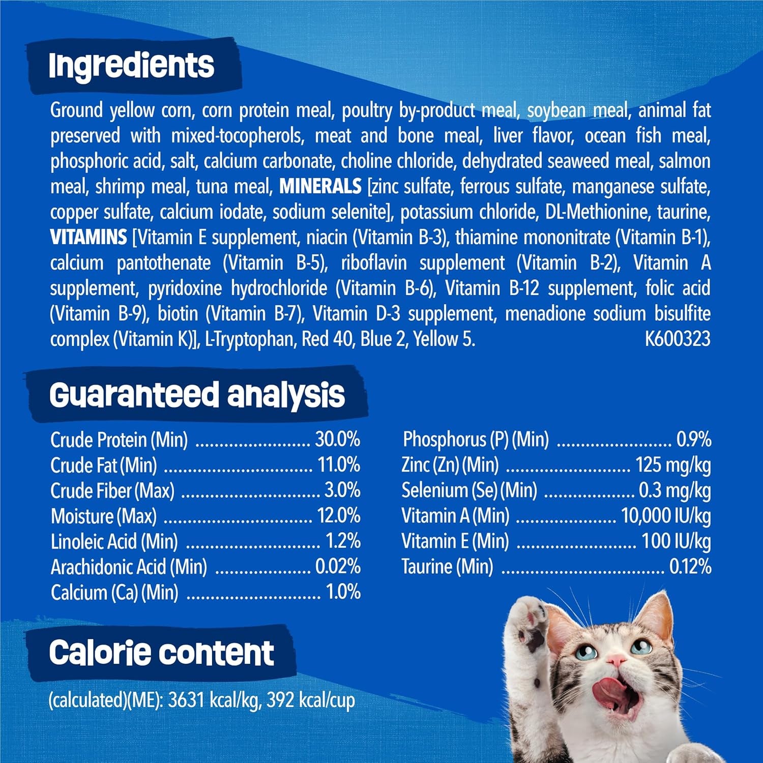 Purina  Dry Cat Food Seafood Sensations with Salmon, Tuna, and Shrimp Flavors - 22 Lb. Bag