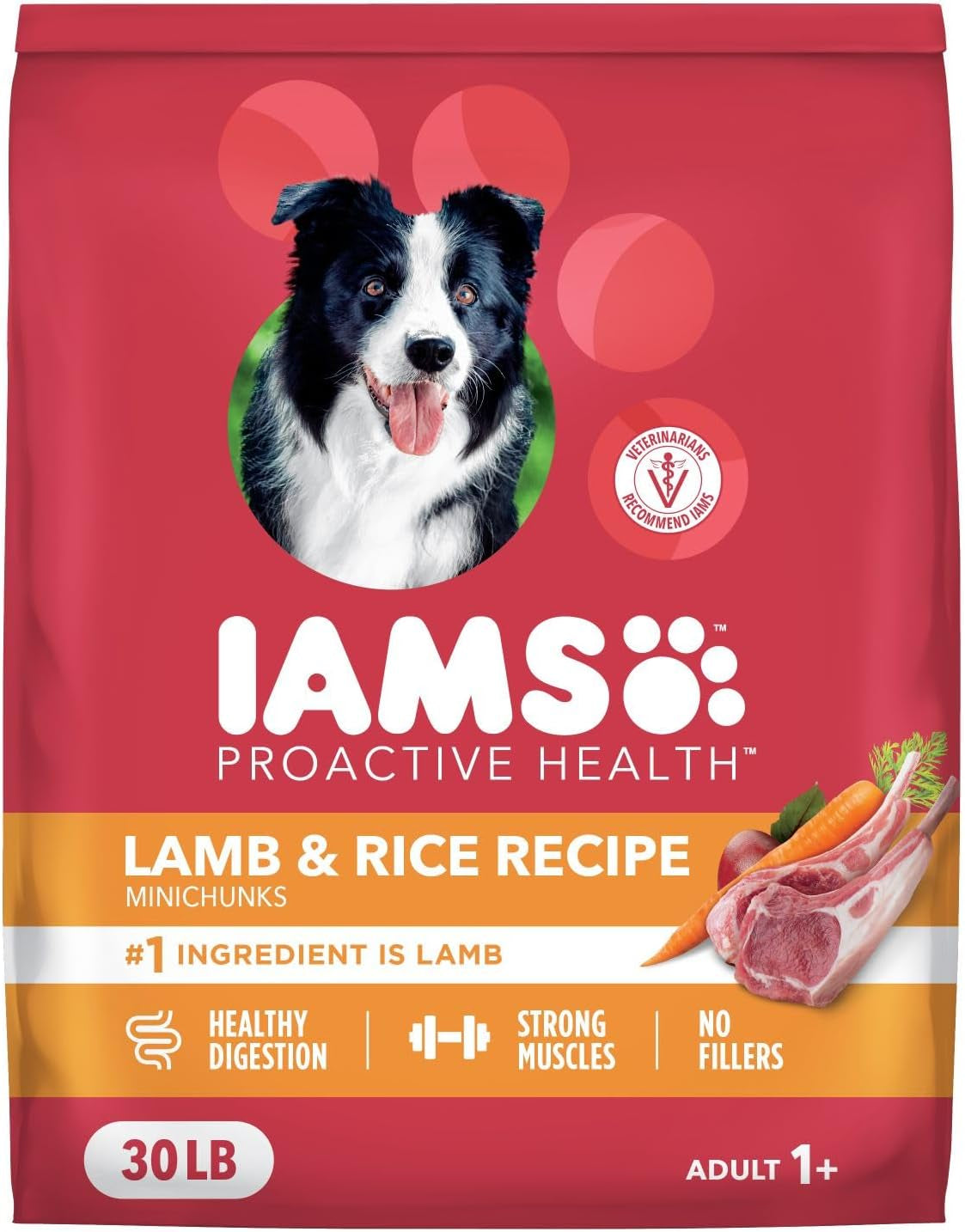 Proactive Health Dry Dog Food, Adult Dog Food Dry Recipe, Lamb & Rice, 30 Lb. Bag