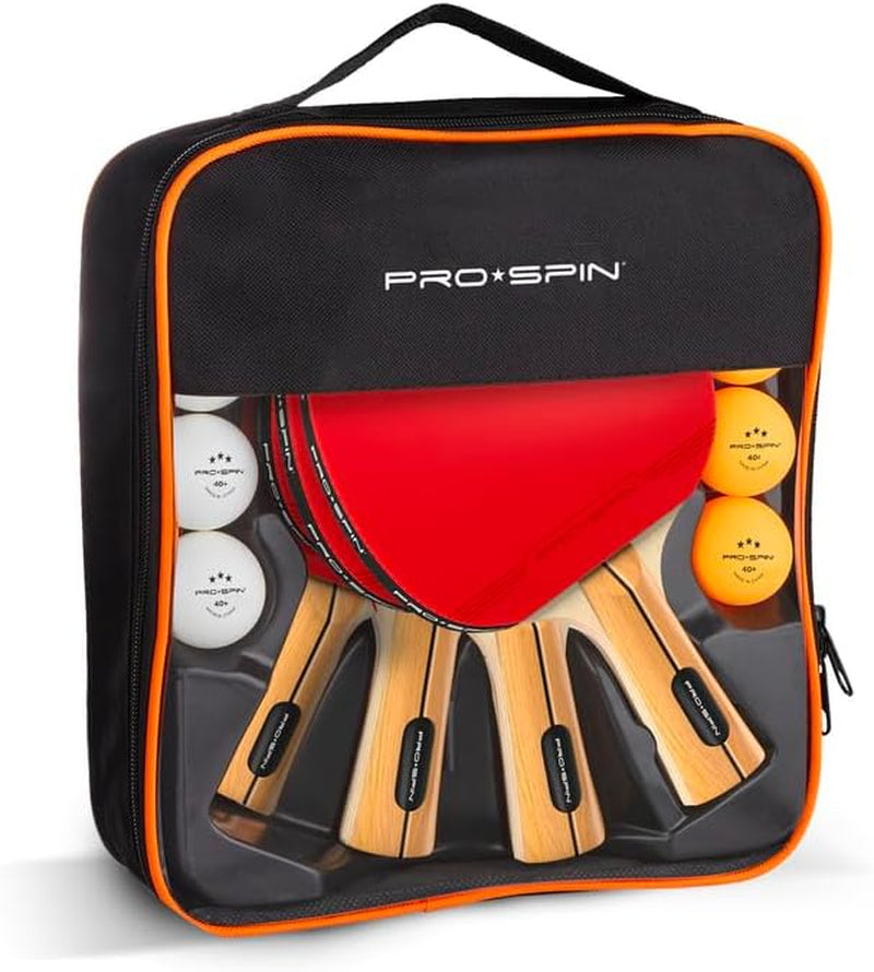 Ping Pong Paddles - High-Performance Set with Premium Table Tennis Rackets, 3-Star Ping Pong Balls, Compact Storage Case | Professional Quality Ping Pong Paddle Set | Indoor & Outdoor Games