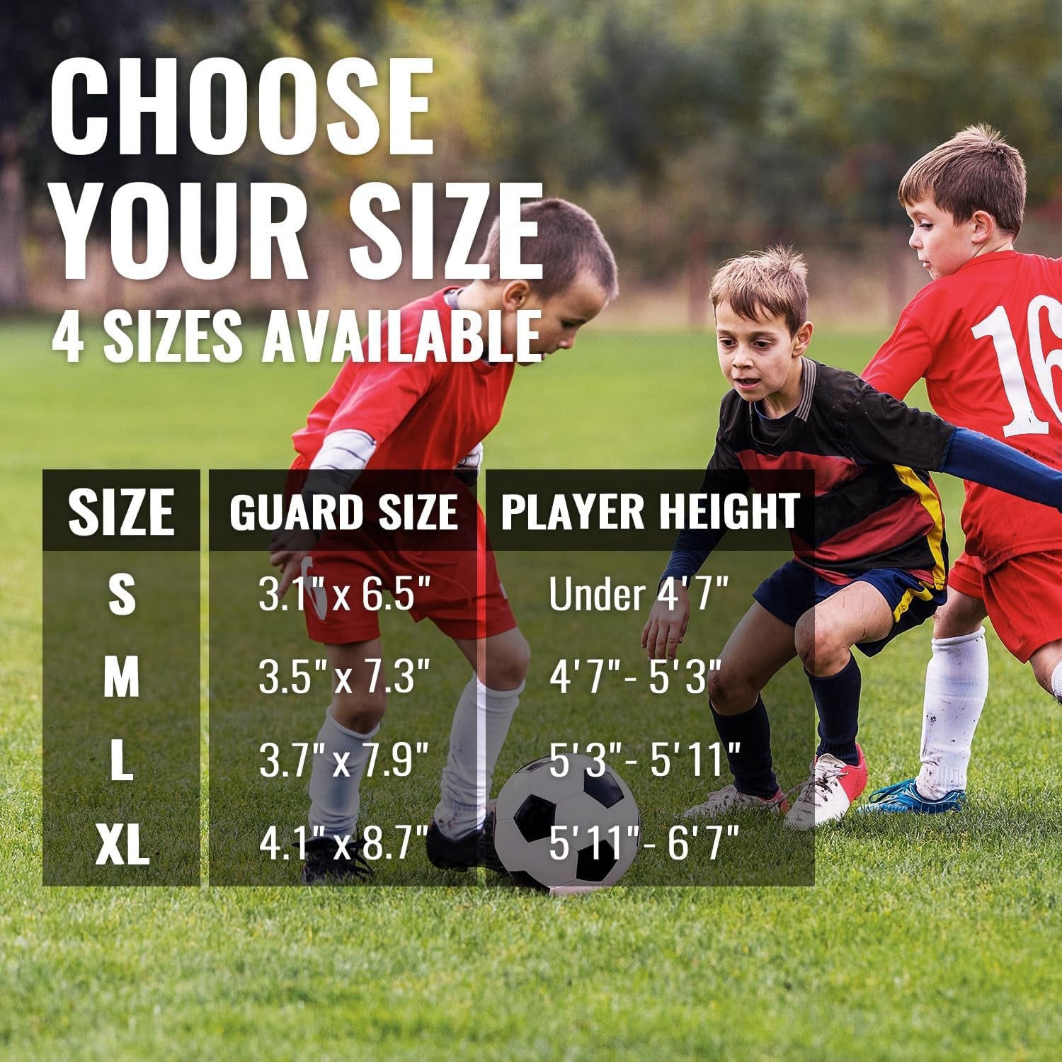Soccer Shin Guards for Kids Adults. Sleeves with Optimized Insert Pocket - Protective Soccer for Boys Girls Men