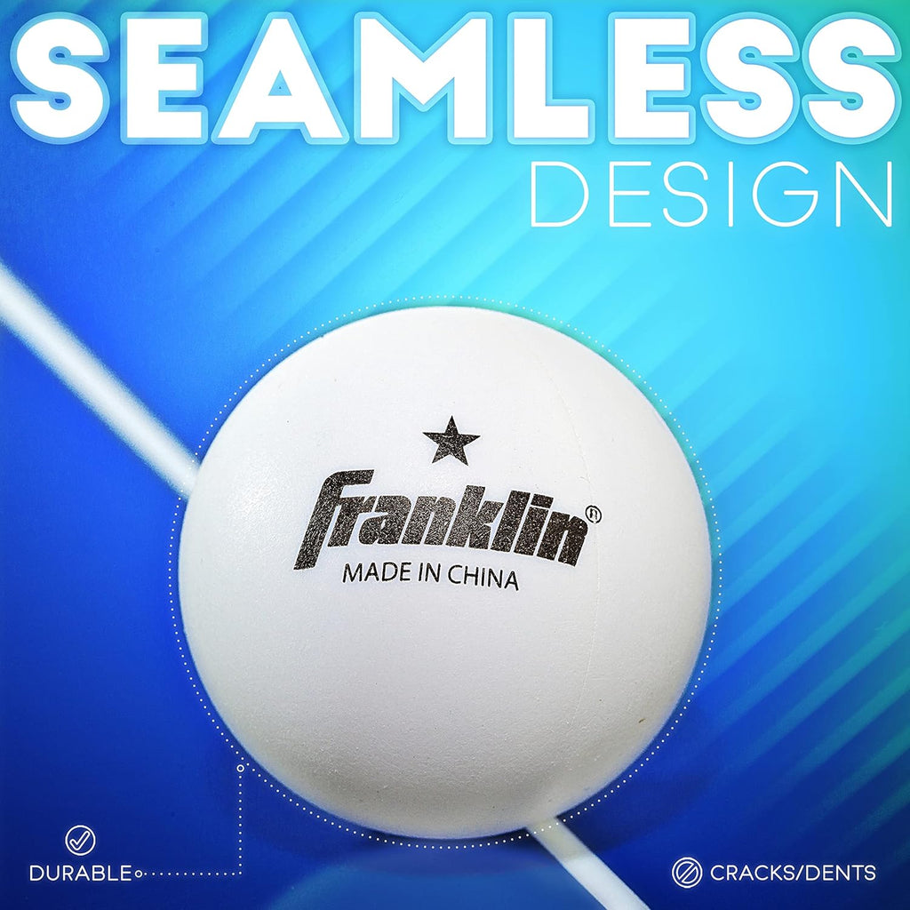 Franklin Sports Table Tennis Balls - Official Size and Weight 40Mm Table Tennis Balls - One Star Professional Balls - Bulk Packs and Family Sets