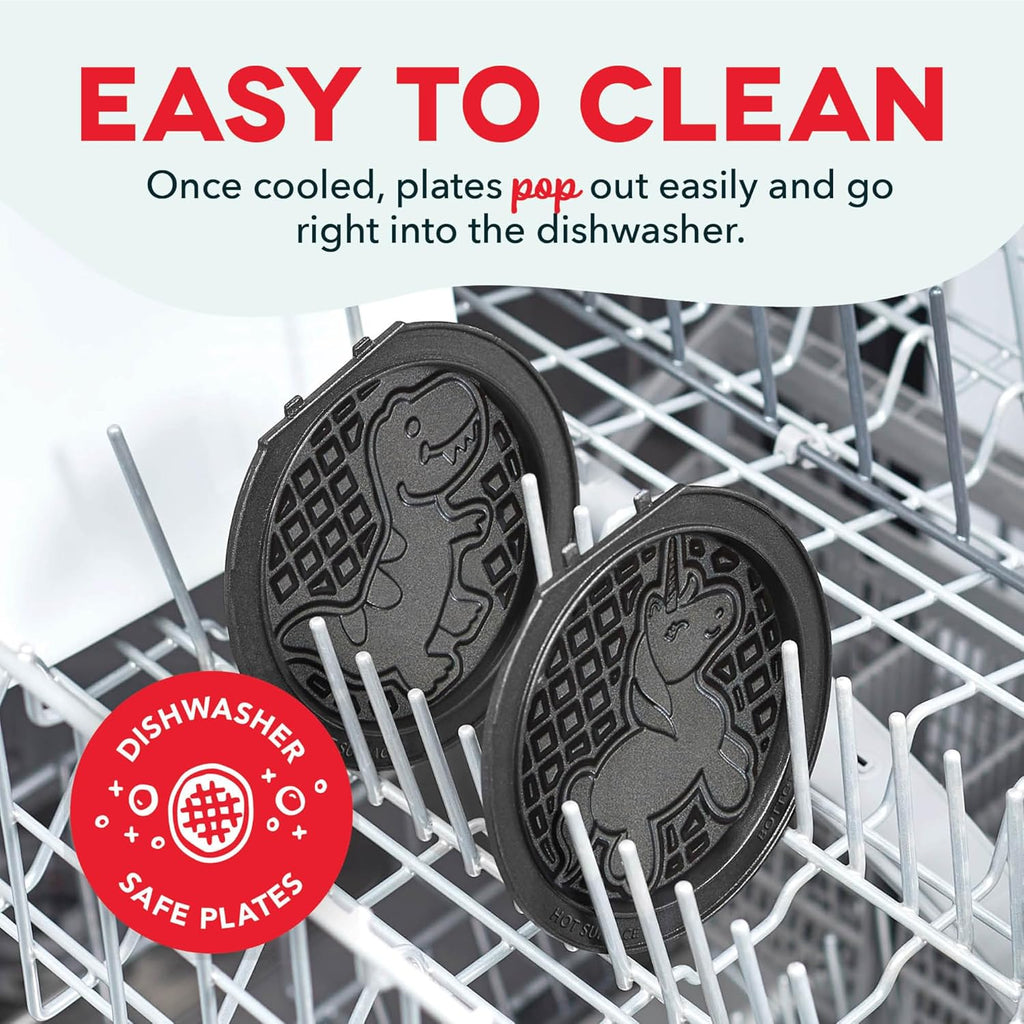 Multimaker® Mini System - Compact Waffle Maker for Family Breakfasts - Removable Griddle Plates & Nonstick Surface - 6 Plates - Aqua