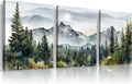 Wall Art for Living Room Modern Wall Decor for Bedroom Office Decor Abstract Mountain Forest Landscapes Ink Painting 3 Piece Framed Canvas Art Prints Ready to Hang Wall Pictures Home Decor