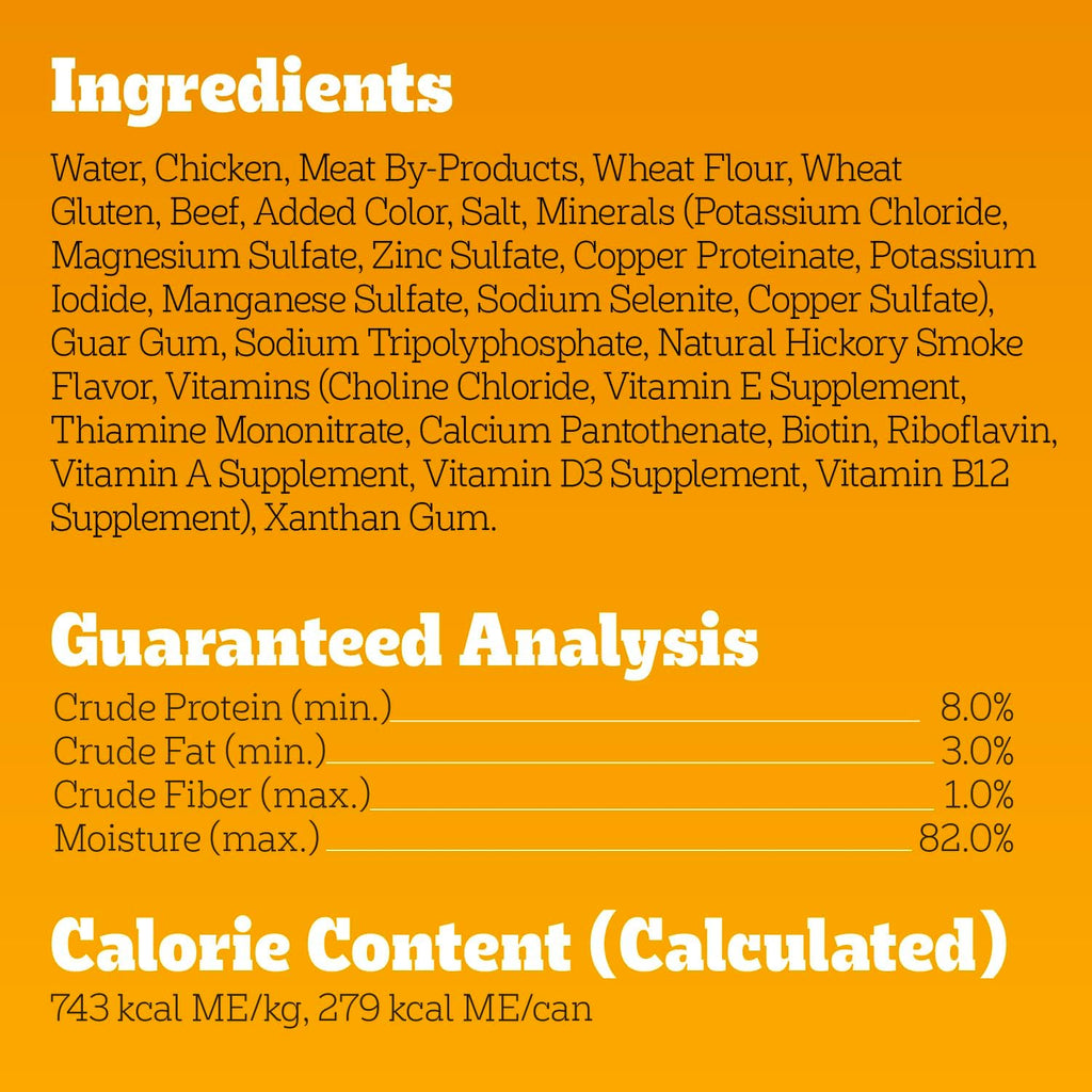 Pedigree Wet Dog Food, Choice Cuts Adult Canned Dog Food with Beef, 13.2 Oz. Cans, 12 Count
