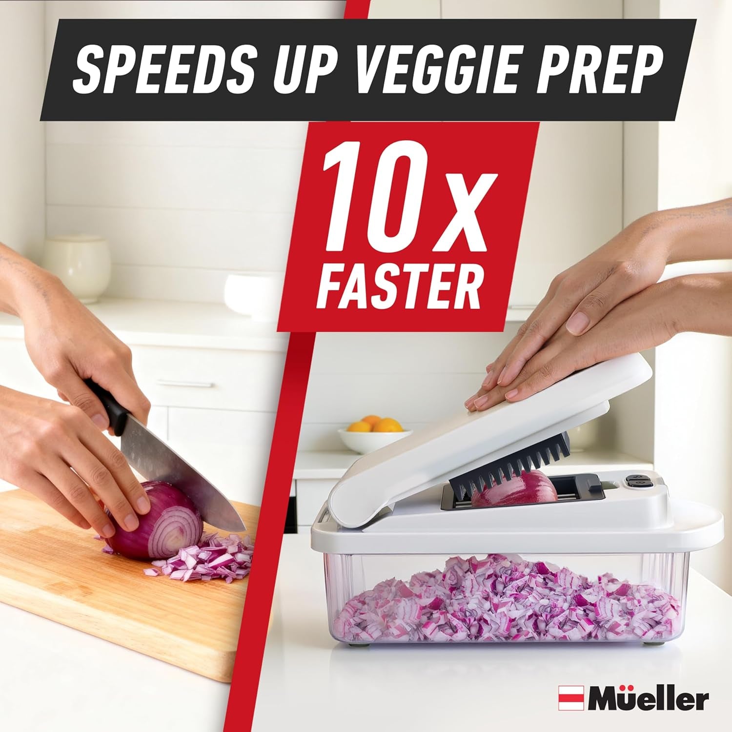 the Real Original Pro Chopper since 2013 Vegetable Chopper Mandoline Slicer, 8 Blade Food Veggie Chopper Onion Vegetable Cutter with Container, Kitchen Gadgets & Essentials, (10 in 1)