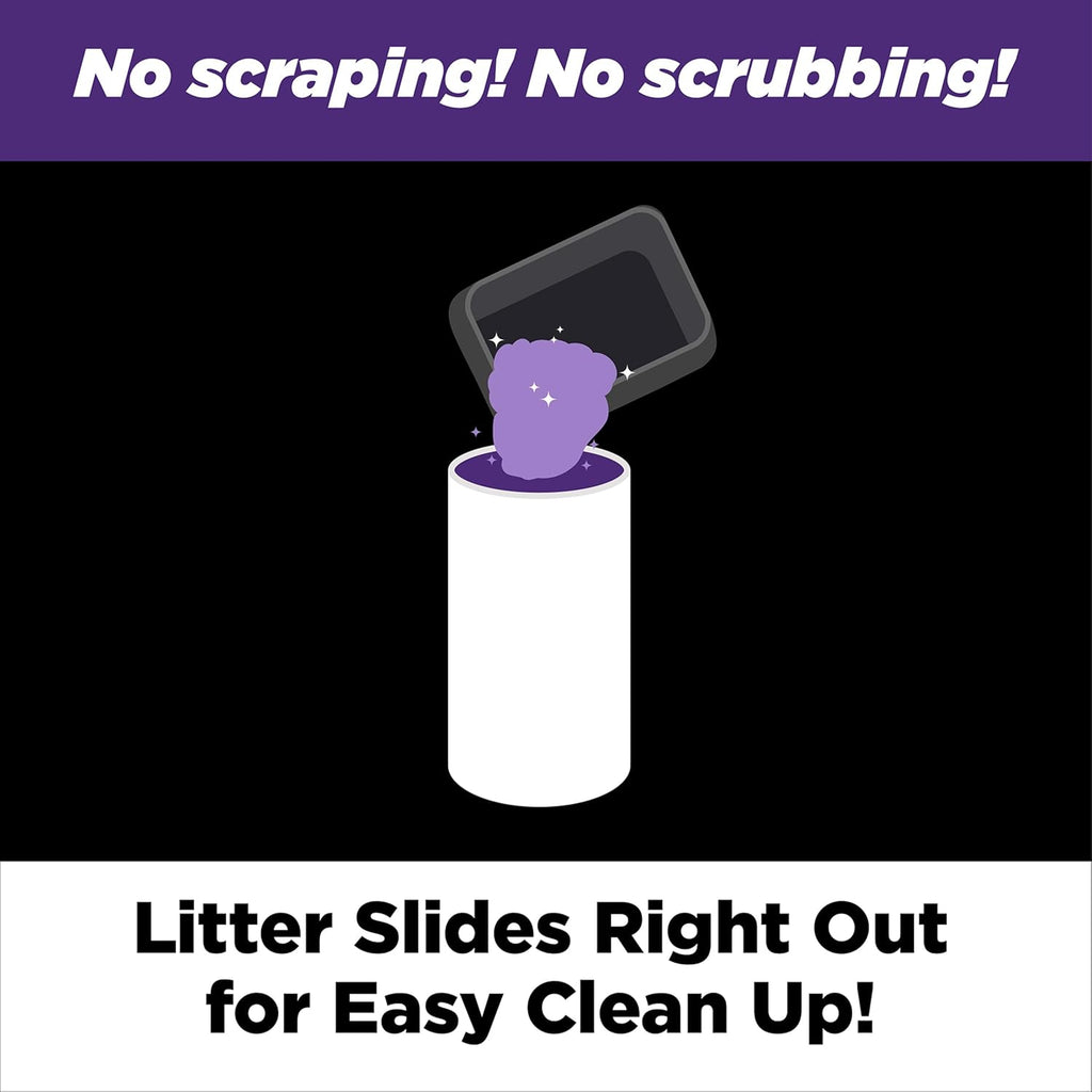 Clump & Seal SLIDE Platinum Multi-Cat Clumping Cat Litter, Easy Clean Technology with No Scrubbing, 14-Day Odor Control, 37 Lbs