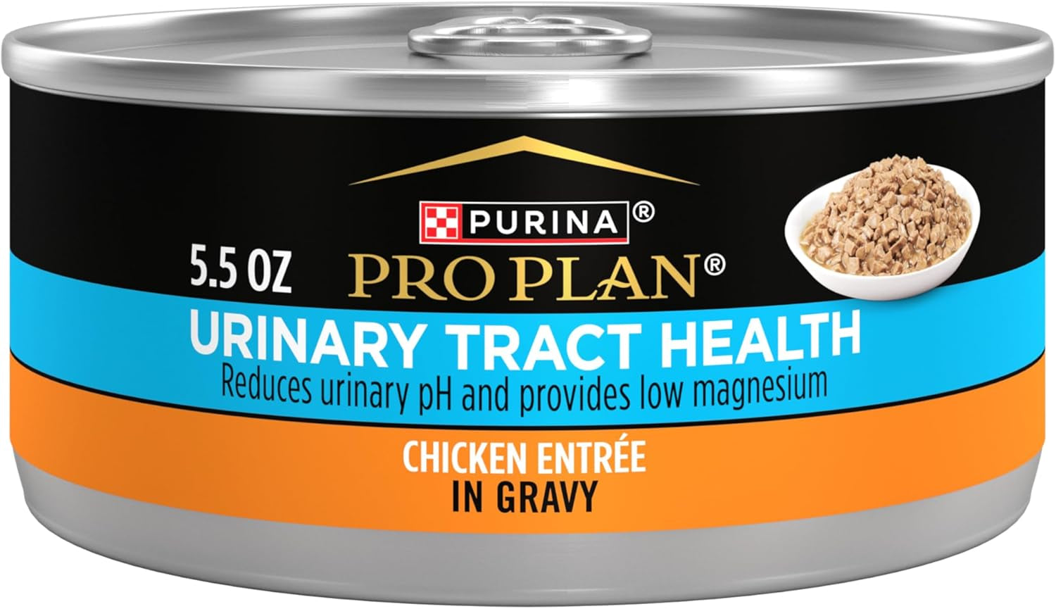Purina Pro Plan Urinary Tract Health Chicken Entree in Gravy Cat Food - (Pack of 24) 5.5 Oz. Cans