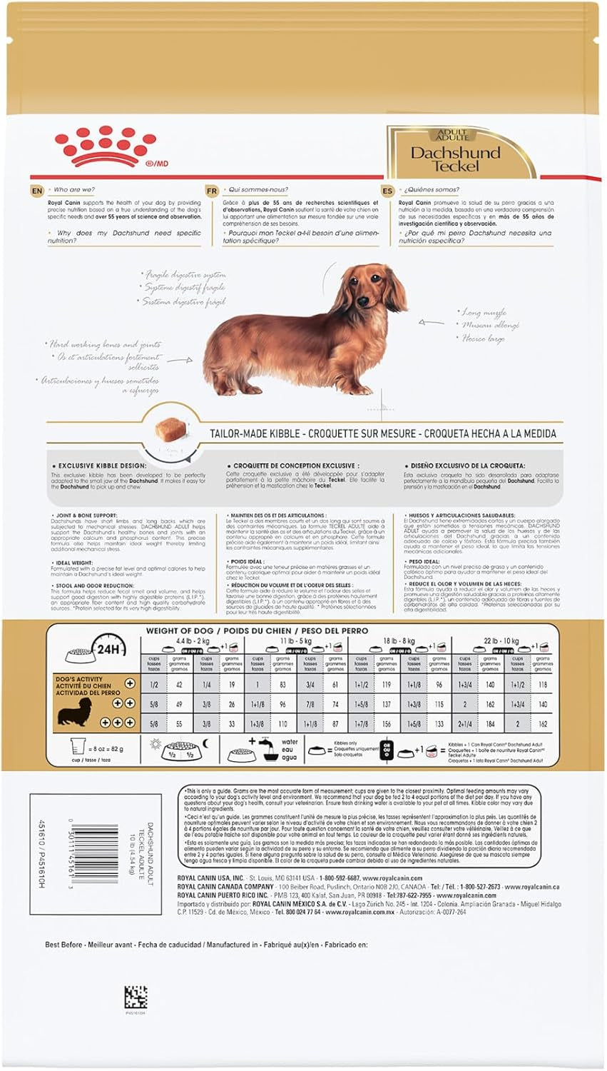 Royal Canin Breed Health Nutrition Dachshund Adult Dry Dog Food, 2.5 Lb Bag