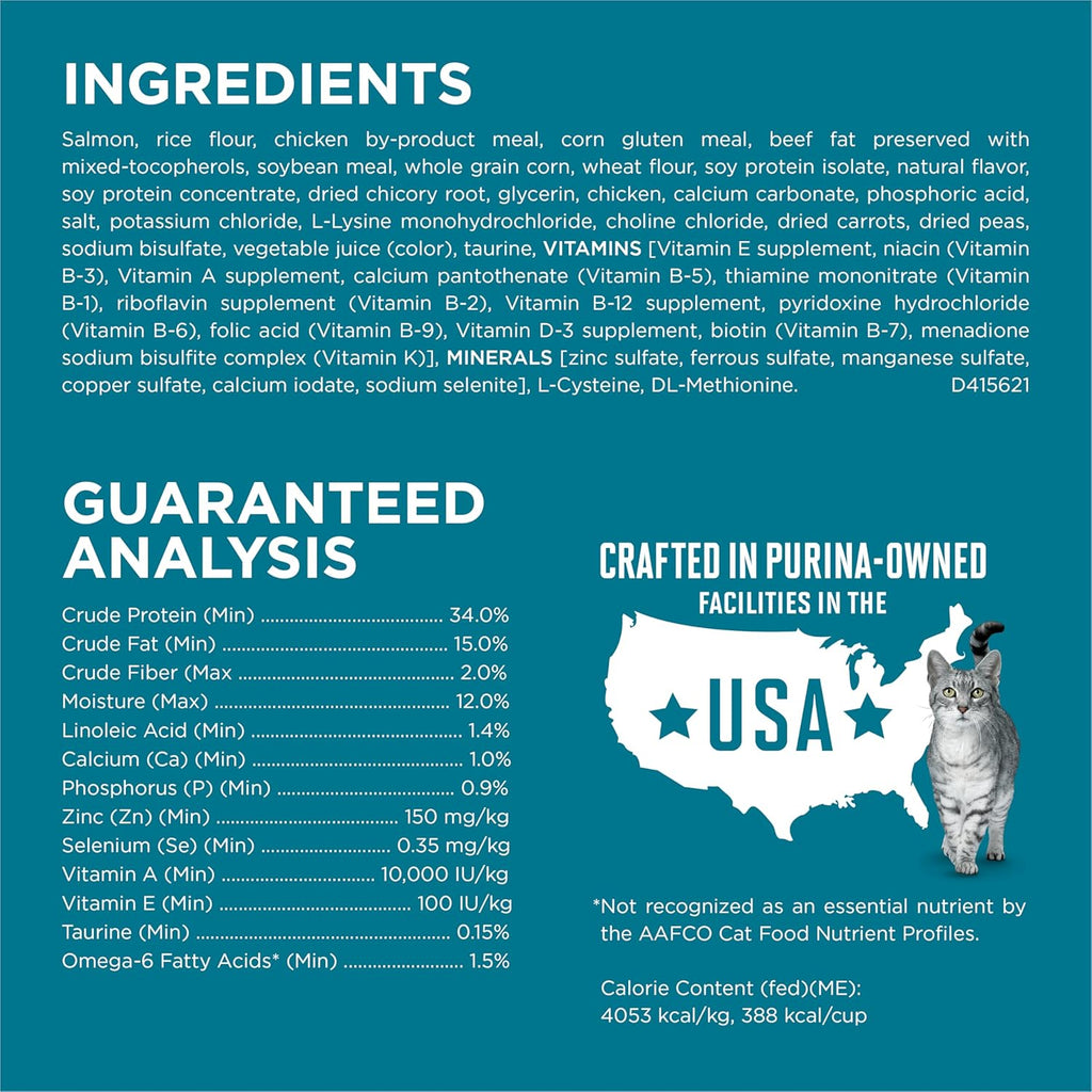 Natural Dry Cat Food, Tender Selects Blend with Real Salmon - 7 Lb. Bag