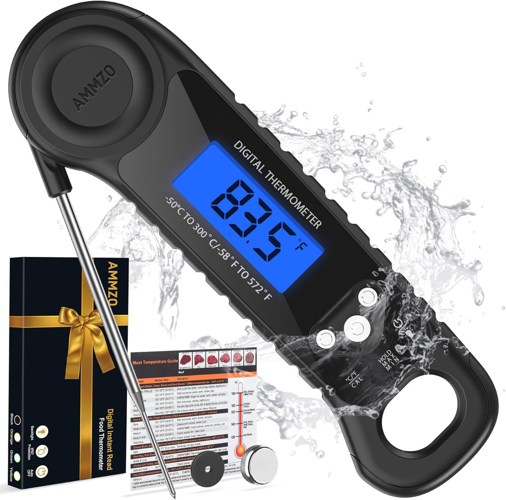 Meat Thermometer Digital, Instant Read Food Thermometer for Cooking, Grilling, Baking, Frying & Candy Making, Essentials Kitchen Gadgets Accessory, Gifts for Men Women Dad Mom Birthday