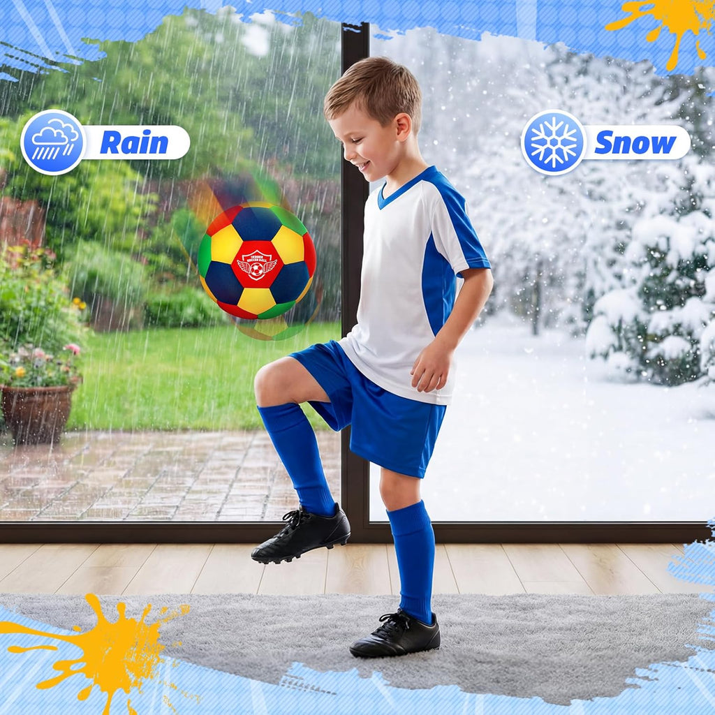 Indoor Soccer Ball, Size 4 Soft Foam for Toddlers and Kids, Silent in House, for Youth Boys and Girls Aged 3-12 Years Old