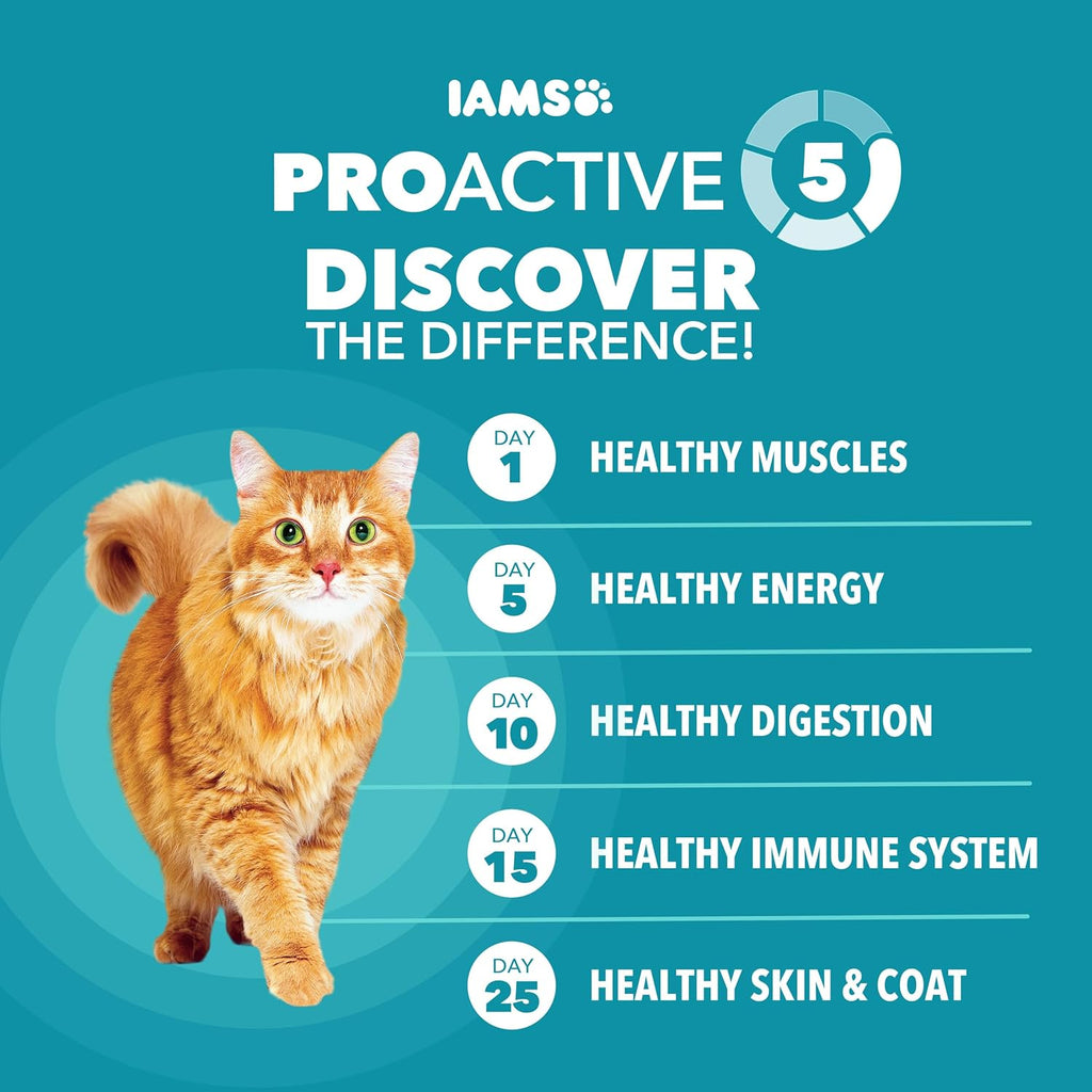 Proactive Health Dry Cat Food, Indoor Weight and Hairball Care Cat Food Dry Recipe, with Real Chicken in Every Bite, 22 Lb. Bag
